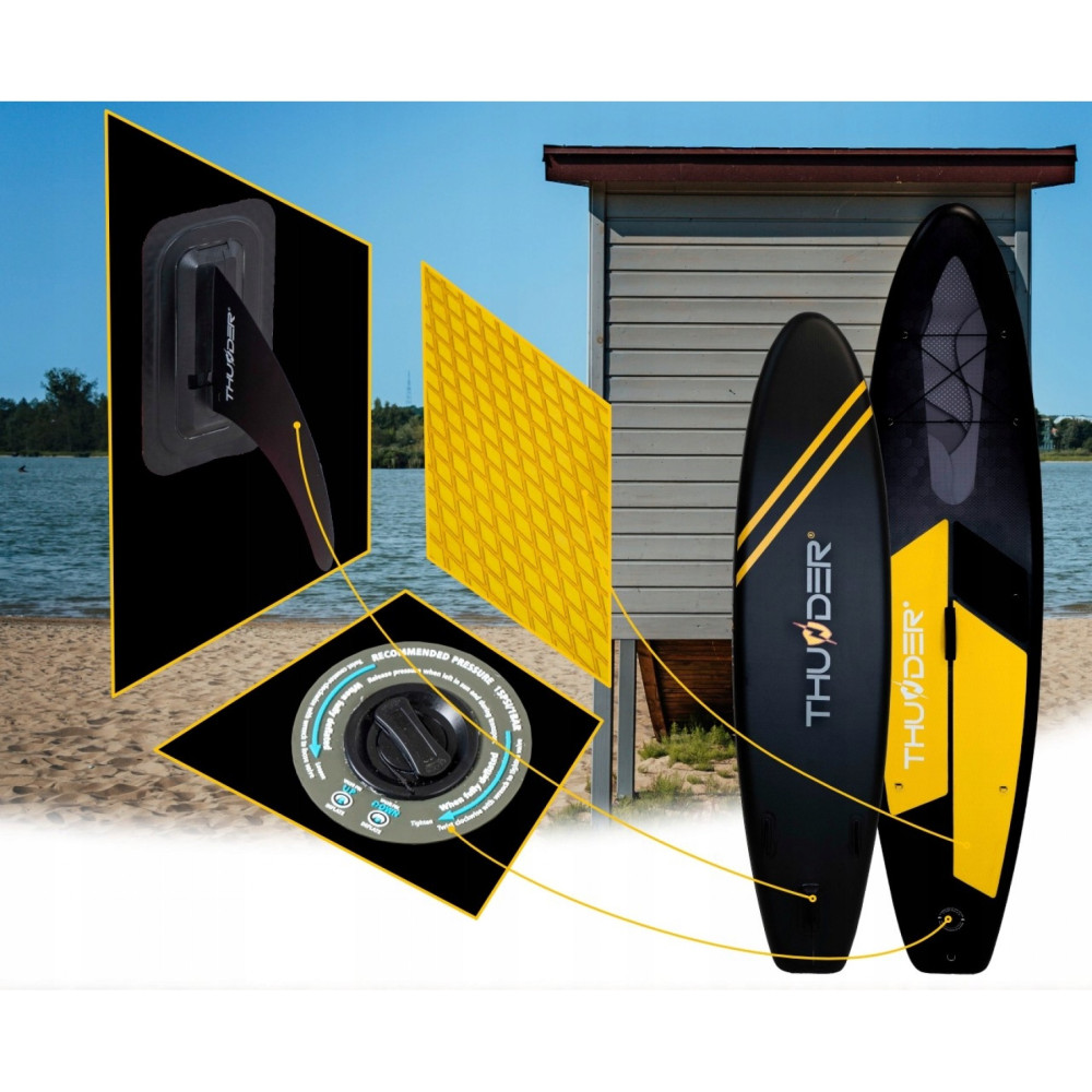 Надувна дошка SUP THUNDER Raven 320 см з веслом