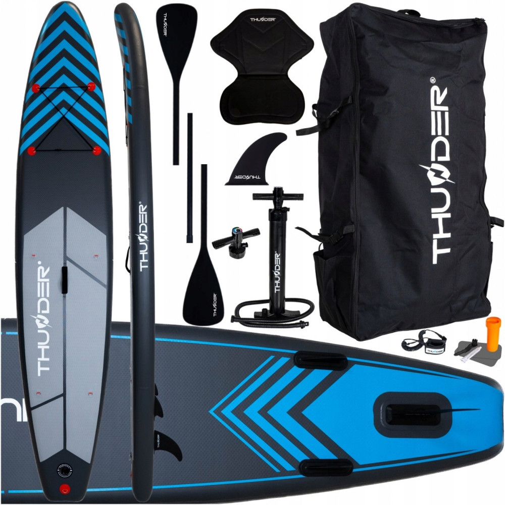 Надувна SUP дошка THUNDER Steel 365 см із веслом Blue