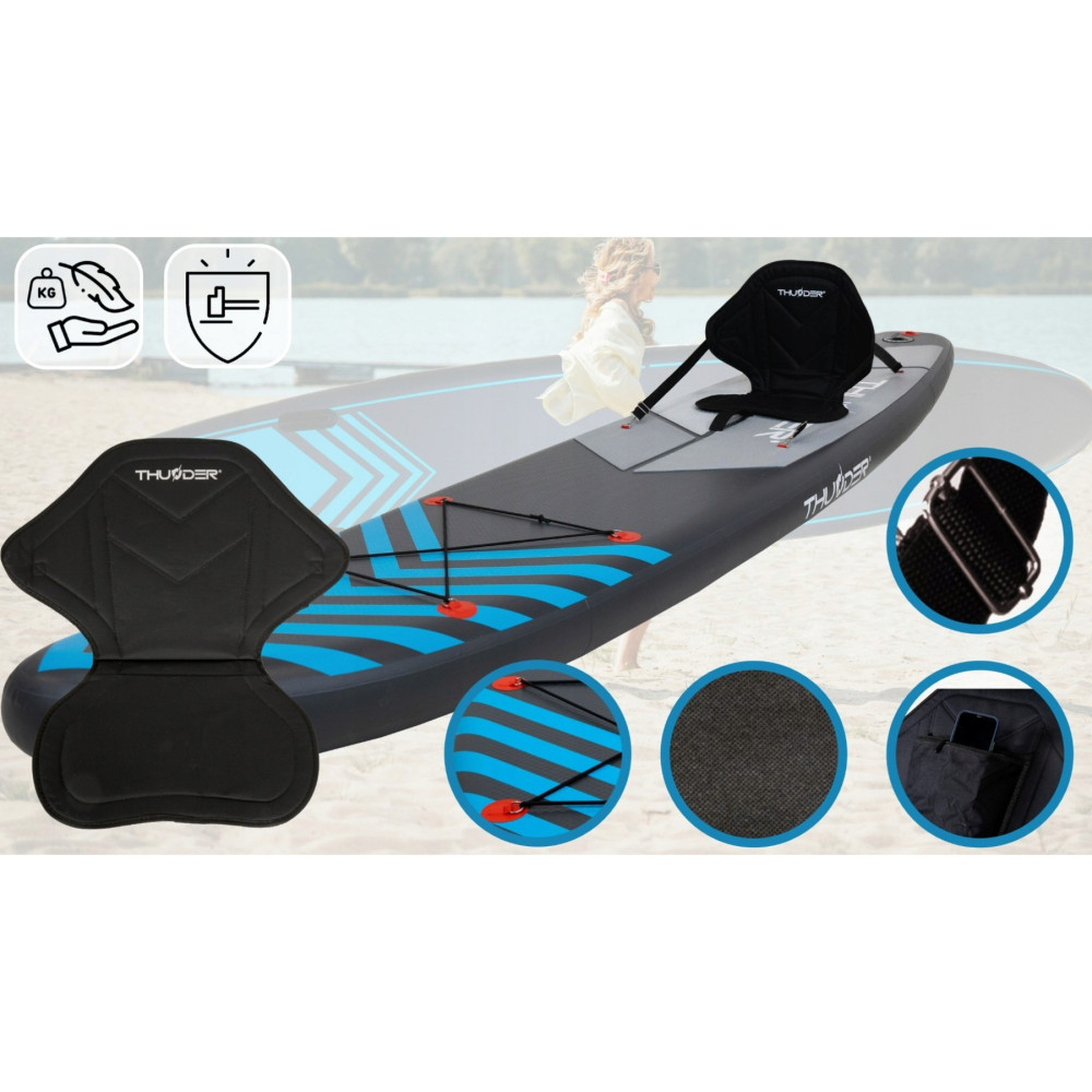 Надувна SUP дошка THUNDER Steel 365 см із веслом Blue