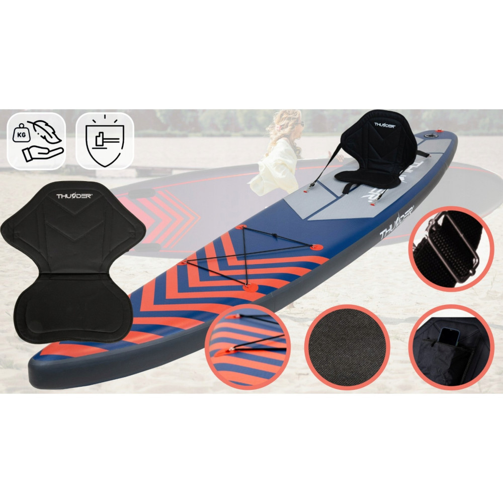 Надувна дошка SUP THUNDER Steel 365 см з веслом Red