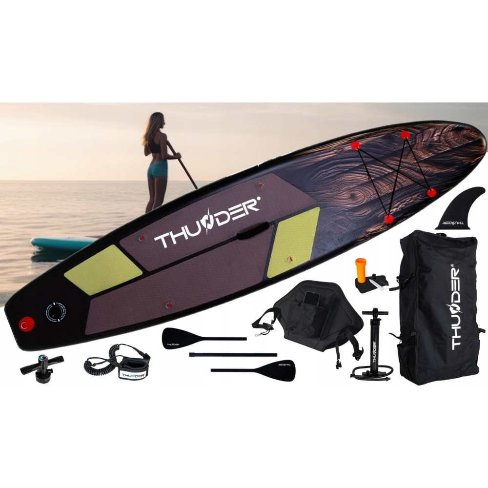 Надувна дошка SUP THUNDER Wood 320 см з веслом