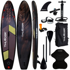 Надувная SUP доска THUNDER Wood 320 см с веслом