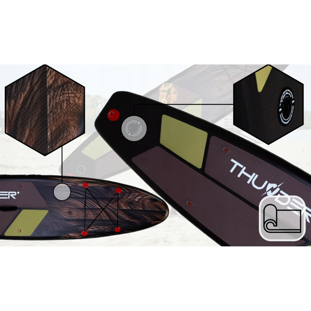 Надувна дошка SUP THUNDER Wood 320 см з веслом