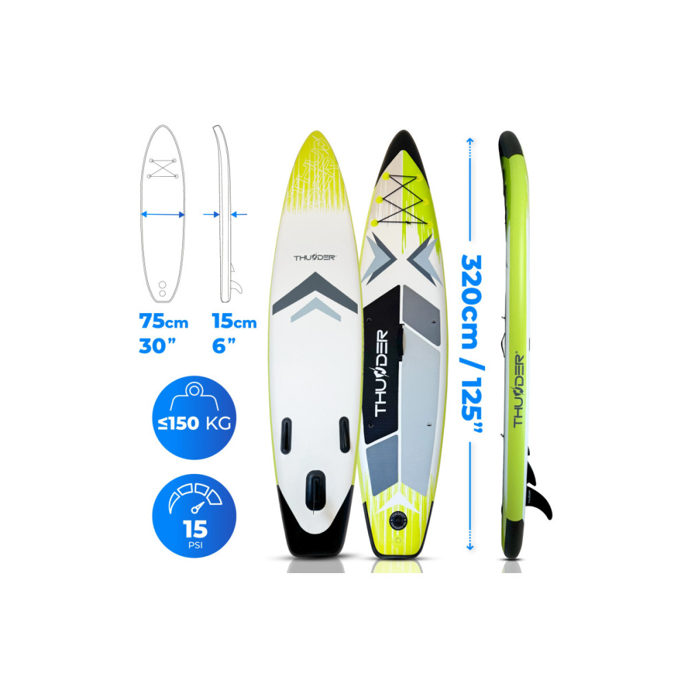 Надувная SUP доска THUNDER VELA 320 см с веслом