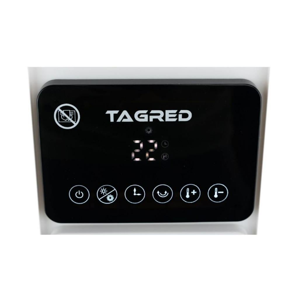 Тепловентилятор Tagred 2,0 кВт, площадь обогрева 20 кв.м., напольный, белый (TA931)