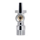 Кран приборный Thermo Alliance Base Арко 1/2" НН хром, угловой латунный SD185W1515
