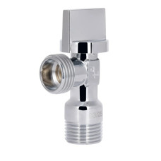 Кран приборный Thermo Alliance Base Арко 1/2" НН хром, угловой латунный SD185W1515