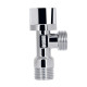 Кран приборный Thermo Alliance Base Арко 1/2" НН хром, угловой латунный SD185W1515