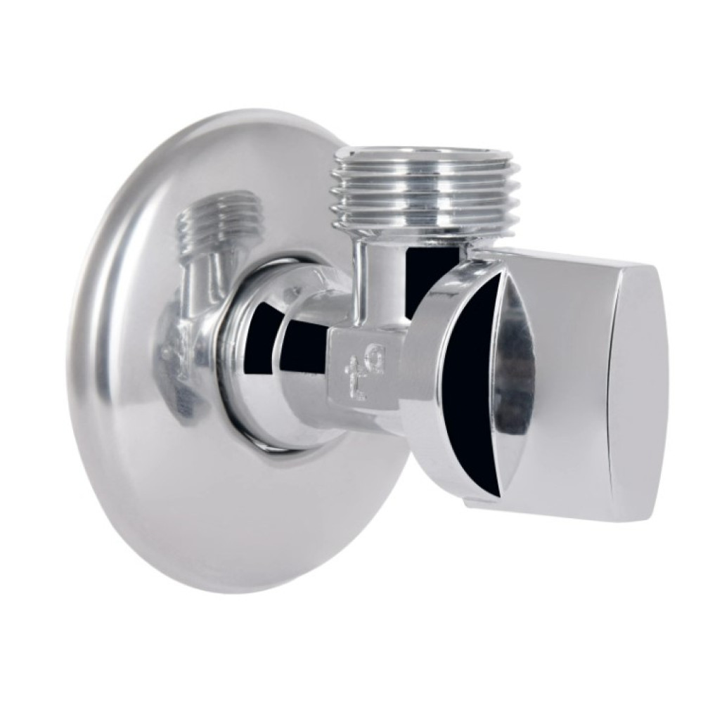 Кран приборный Thermo Alliance Base Арко 1/2" НН хром, угловой латунный SD185W1515