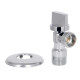 Кран приборный Thermo Alliance Base Арко 1/2" НН хром, угловой латунный SD185W1515