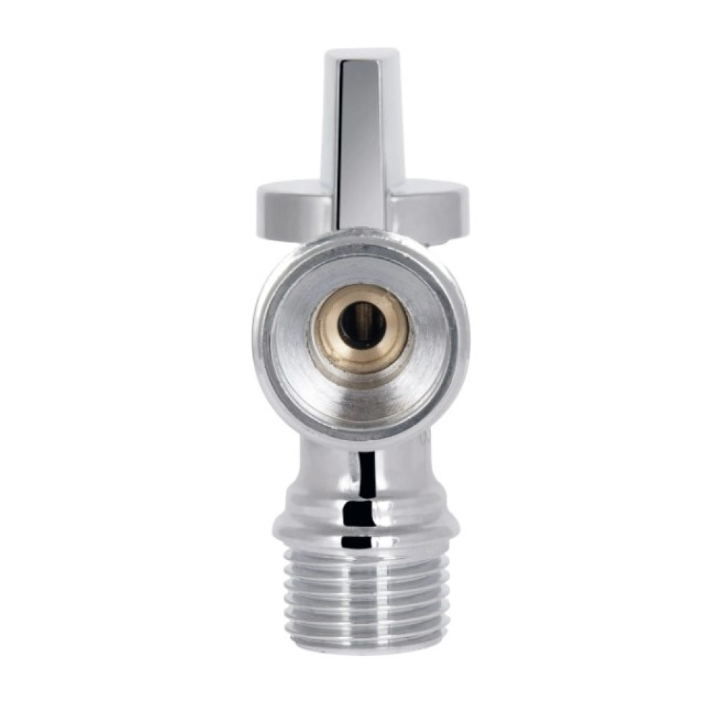 Кран приборный Thermo Alliance Base Арко 1/2"Зх3/4" С хром, угловой латунный SD185W1520