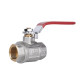 Кран шаровой Thermo Alliance Standart 1/2" ВВВ прямой, трехходовой, PN40, рычаг SD310W15