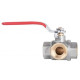 Кран шаровой Thermo Alliance Standart 1/2" ВВВ прямой, трехходовой, PN40, рычаг SD310W15
