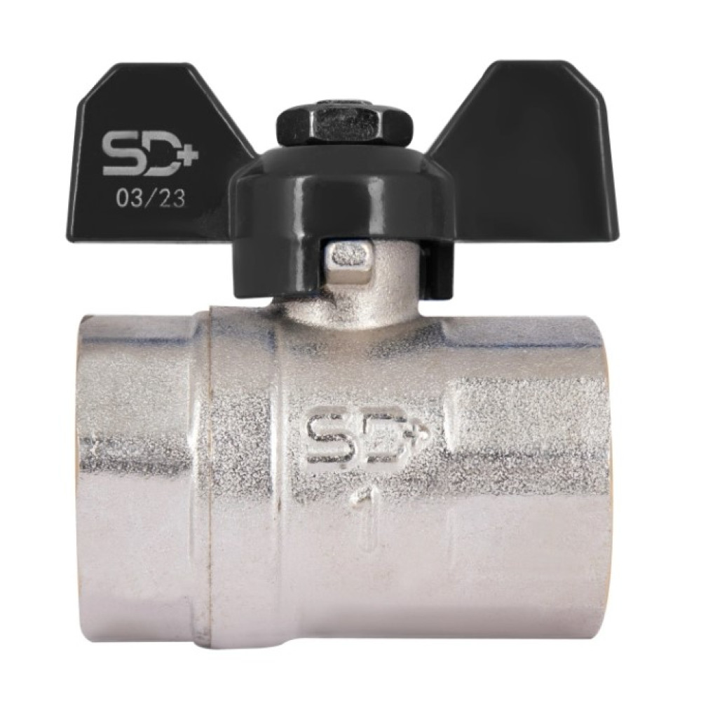 Кран кульовий Thermo Alliance Base 1" ВВ прямий, PN40, метелик SD602W25