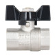 Кран кульовий Thermo Alliance Base 1/2" ВВ прямий, PN40, метелик SD602W15