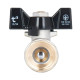Кран кульовий Thermo Alliance Base 1/2" ВВ прямий, PN40, метелик SD602W15