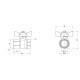 Кран кульовий Thermo Alliance Base 1/2" ВВ прямий, PN40, метелик SD602W15