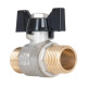 Кран кульовий Thermo Alliance Base 1/2" ЗЗ прямий, PN40, метелик SD606W15