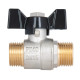 Кран кульовий Thermo Alliance Base 1/2" ЗЗ прямий, PN40, метелик SD606W15