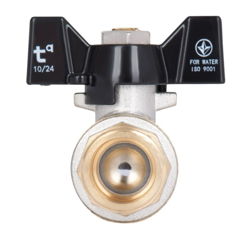 Кран кульовий Thermo Alliance Base 1/2" ЗЗ прямий, PN40, метелик SD606W15