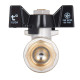 Кран кульовий Thermo Alliance Base 1/2" ЗЗ прямий, PN40, метелик SD606W15