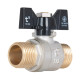 Кран кульовий Thermo Alliance Base 1/2" ЗЗ прямий, PN40, метелик SD606W15