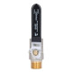Кран шаровой Thermo Alliance Base 1/2" ВН прямой, PN40, рычаг SD605W15