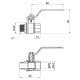 Кран шаровой Thermo Alliance Base 1/2" ВН прямой, PN40, рычаг SD605W15