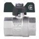 Кран кульовий Thermo Alliance Base 3/4" ВВ прямий, PN40, метелик SD602W20