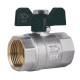 Кран кульовий Thermo Alliance Base 3/4" ВВ прямий, PN40, метелик SD602W20