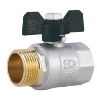 Кран кульовий Thermo Alliance Base 3/4" ВЗ прямий, PN40, метелик SD607W20