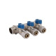 Коллектор под фитинг Thermo Alliance Standart 3/4" ВН (3 вых) шаровой кран SD231W3