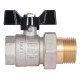 Кран кульовий "Американка" Thermo Alliance Base 1"ВЗ прямий, PN40, метелик SD221W25