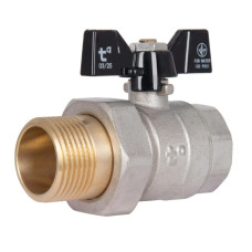Кран шаровой "Американка" Thermo Alliance Base 1" ВН прямой, PN40, бабочка SD221W25