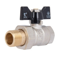 Кран кульовий "Американка" Thermo Alliance Base 1/2"ВЗ прямий, PN40, метелик SD221W15