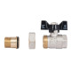 Кран кульовий "Американка" Thermo Alliance Base 1/2"ВЗ прямий, PN40, метелик SD221W15