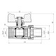 Кран кульовий "Американка" Thermo Alliance Standart 1/2" ВЗ прямий, PN40, метелик SD220W15