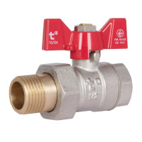 Кран кульовий "Американка" Thermo Alliance Standart 1/2" ВЗ прямий, PN40, метелик SD220W15