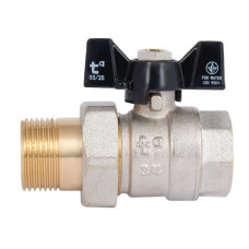 Кран шаровой "Американка" Thermo Alliance Base 3/4" ВЗ прямой, PN40, бабочка SD221W20