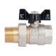 Кран кульовий "Американка" Thermo Alliance Base 3/4" ВЗ прямий, PN40, метелик SD221W20