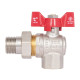 Кран кульовий "Американка" Thermo Alliance Standart 1/2" ВЗ кутовий, PN40, метелик SD222W15