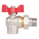 Кран кульовий "Американка" Thermo Alliance Standart 1/2" ВЗ кутовий, PN40, метелик SD222W15