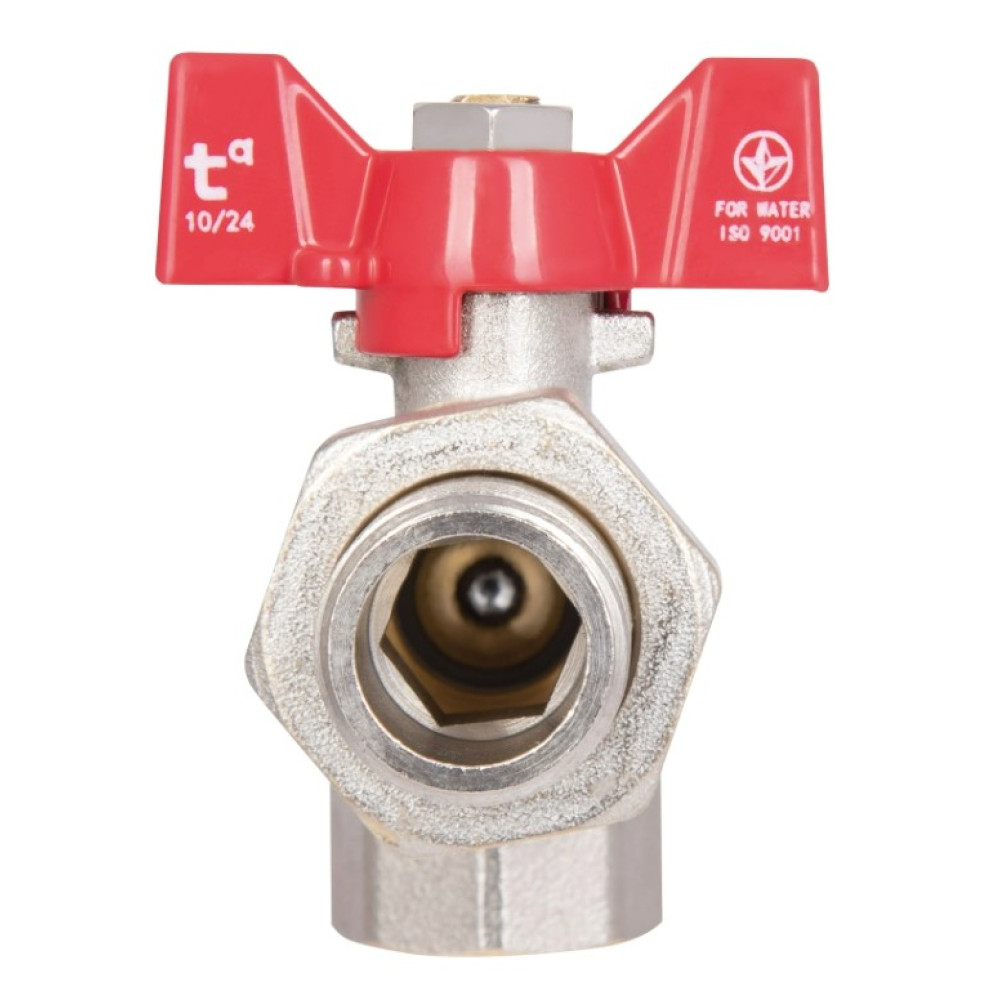 Кран кульовий "Американка" Thermo Alliance Standart 1/2" ВЗ кутовий, PN40, метелик SD222W15