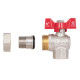 Кран кульовий "Американка" Thermo Alliance Standart 1/2" ВЗ кутовий, PN40, метелик SD222W15