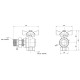 Кран кульовий "Американка" Thermo Alliance Standart 1/2" ВЗ кутовий, PN40, метелик SD222W15