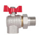 Кран кульовий "Американка" Thermo Alliance Standart 3/4" ВЗ кутовий, PN40, метелик SD222W20