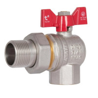 Кран кульовий "Американка" Thermo Alliance Standart 3/4" ВЗ кутовий, PN40, метелик SD222W20