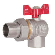 Кран шаровой "Американка" Thermo Alliance Standart 3/4" ВН угловой, PN40, бабочка SD222W20