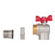 Кран кульовий "Американка" Thermo Alliance Standart 3/4" ВЗ кутовий, PN40, метелик SD222W20