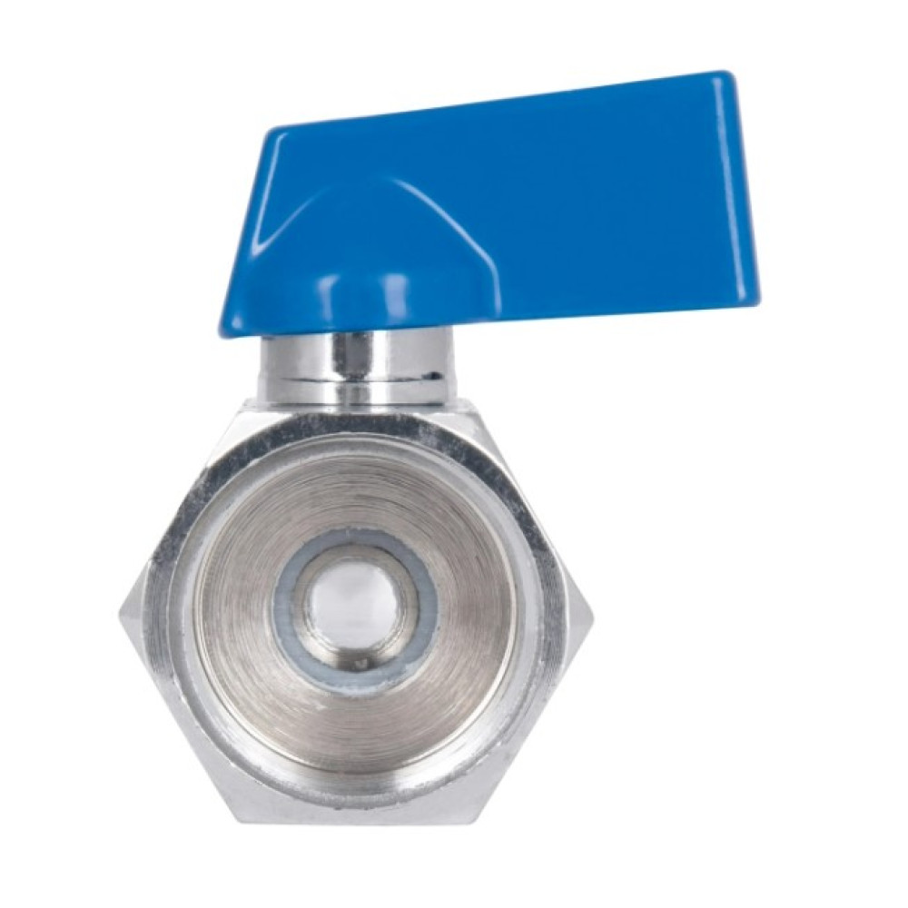 Кран кульовий міні Thermo Alliance Standart 1/2" ВВ прямий, хром., півметелик SD187W15